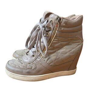 Aldo  Wedge Sneakers Zip High Top Women Size 8